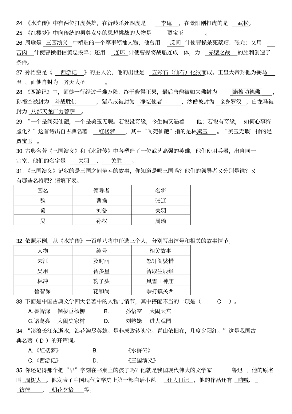 文学常识答案_第3页