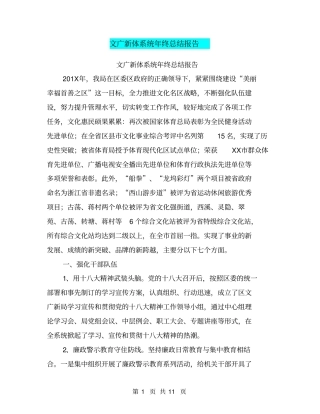 文广新体系统年终总结报告【可编辑版】