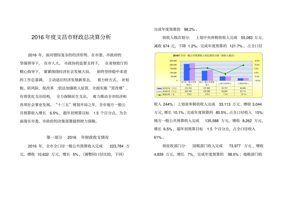 文昌财政总决算分析_第1页