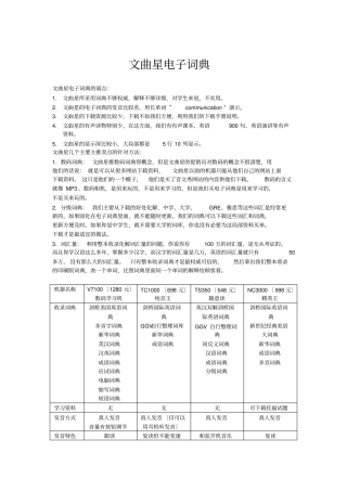 文曲星电子词典