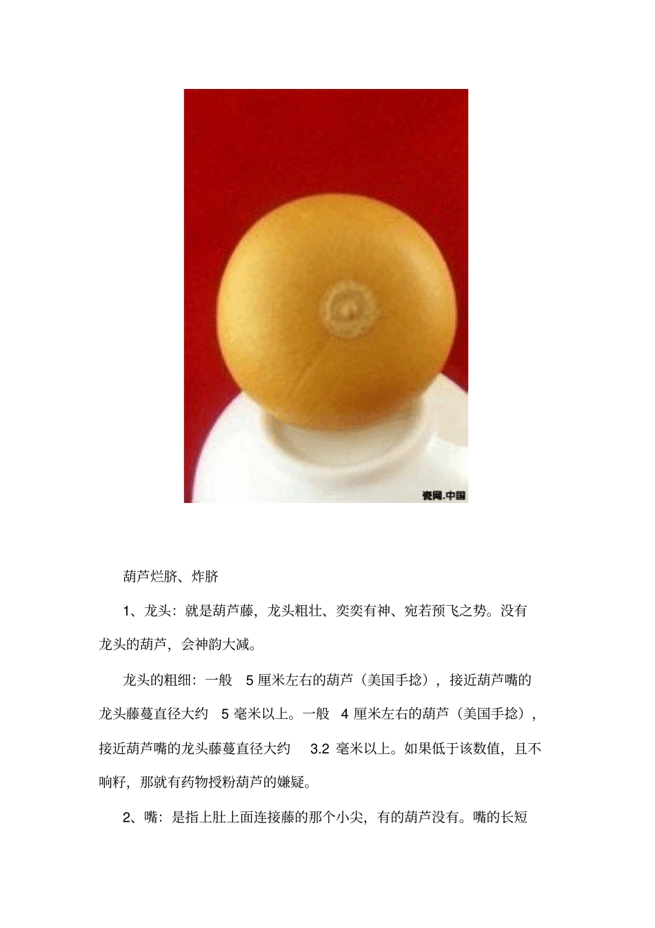 文玩葫芦全攻略讲解_第2页