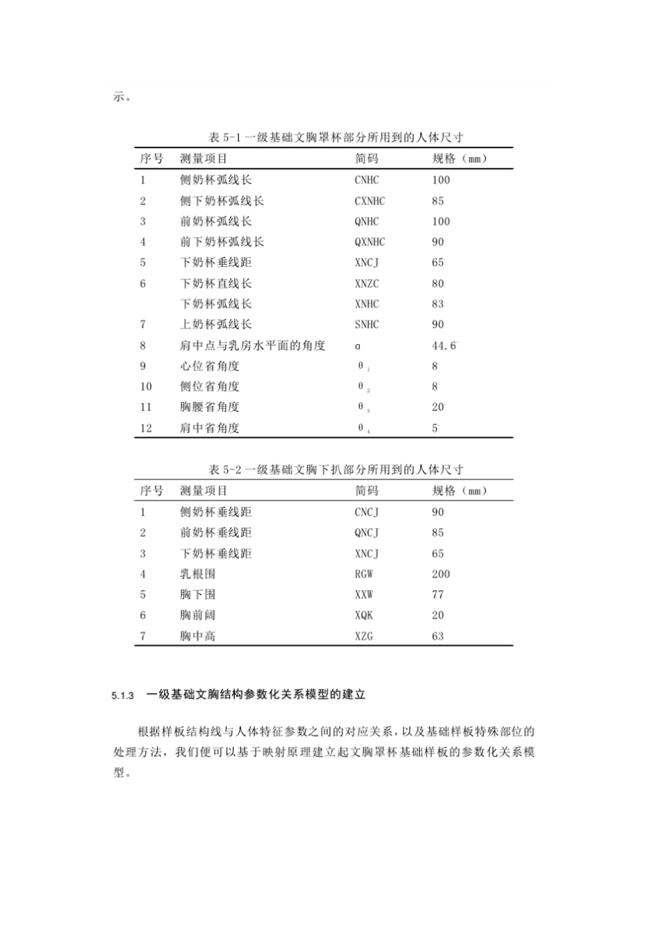 文胸结构设计中的参数化关系模型的研究_第2页