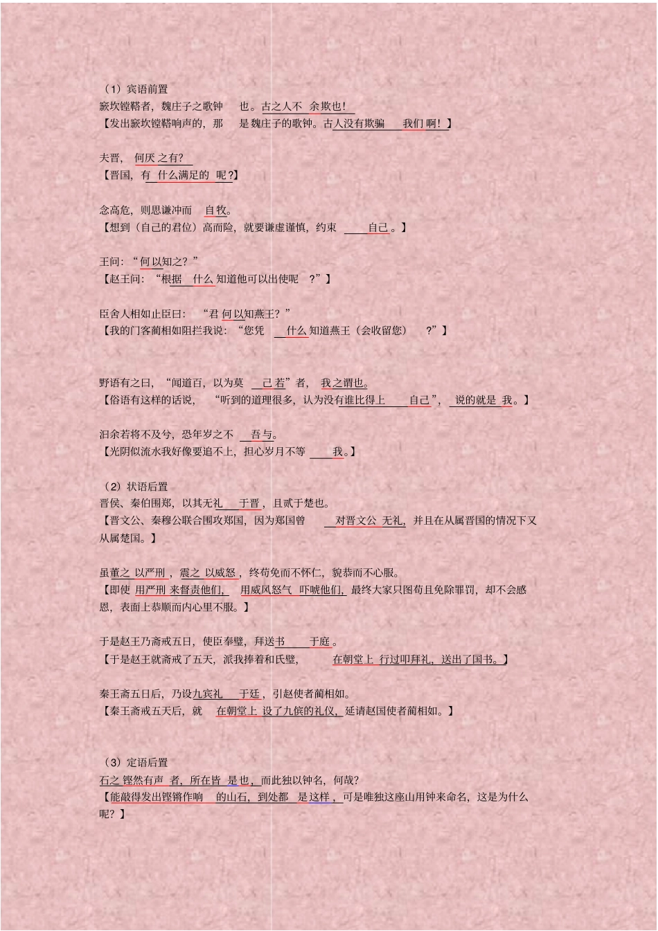 文言文复习之特殊句式_第2页