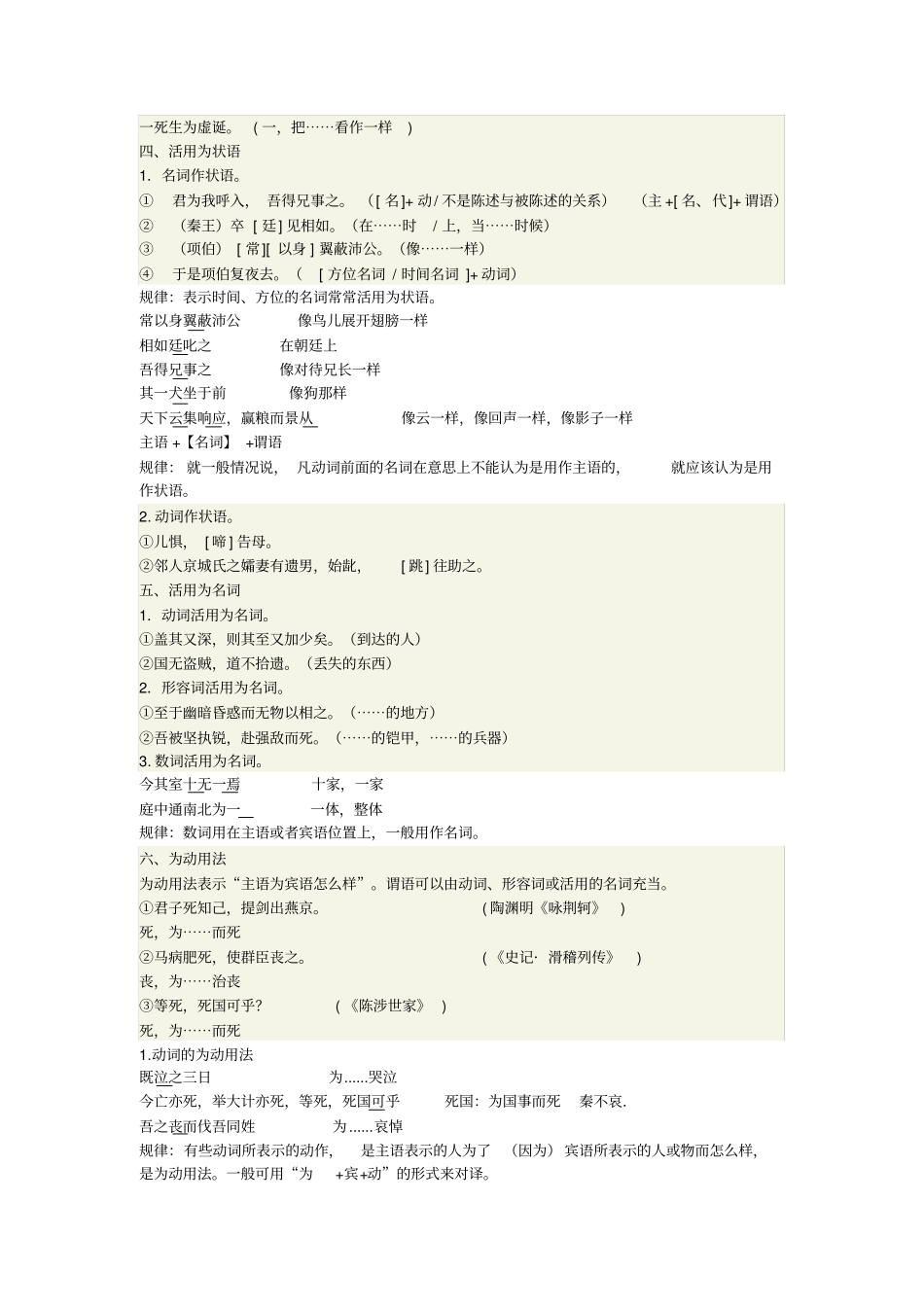 文言文词类活用总结超好,推荐文档_第3页