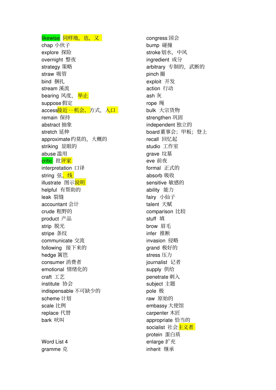 新东方四级词汇乱序版1_第3页