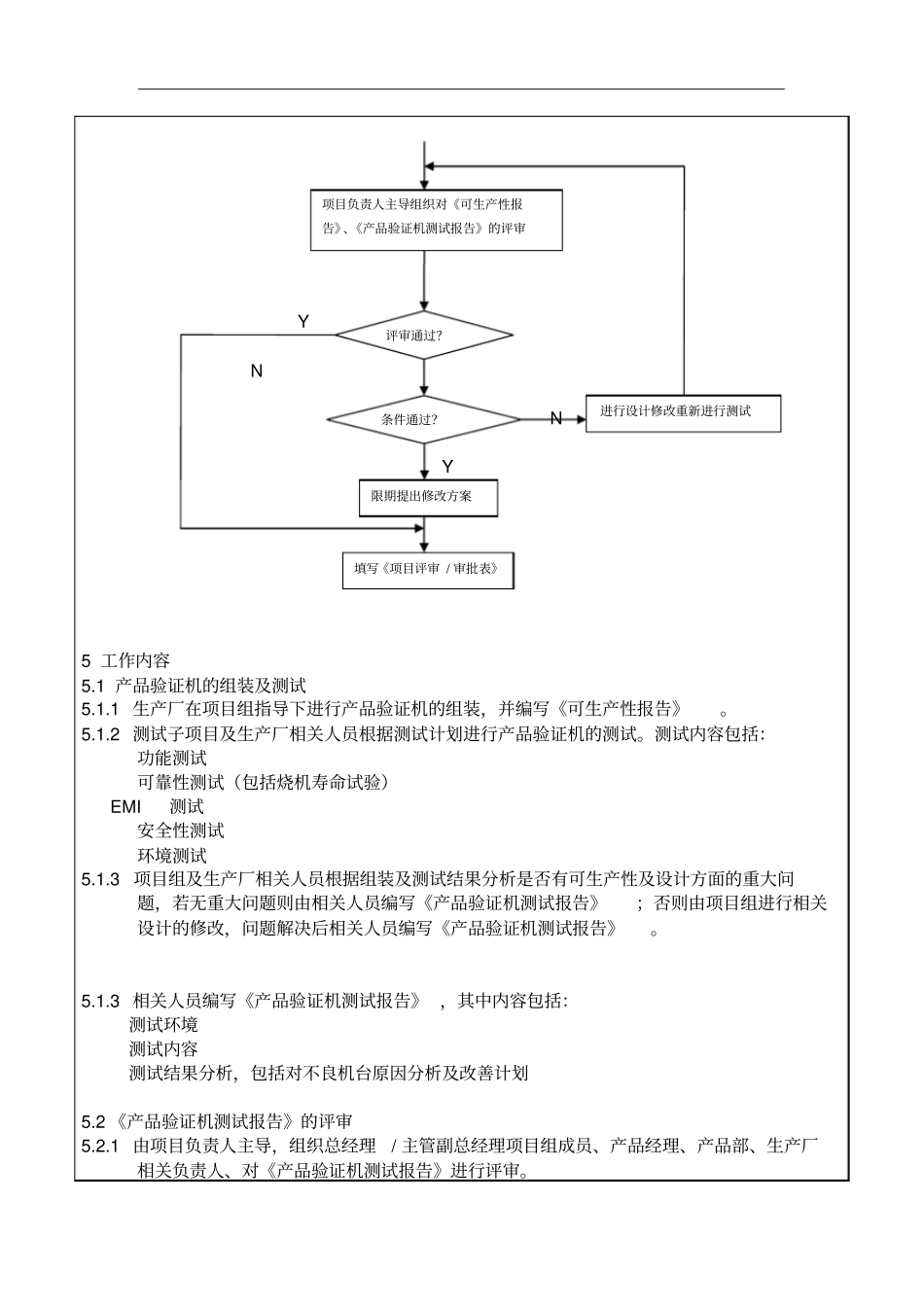 新产品研发产品验证机组装及测试管理规范_第2页