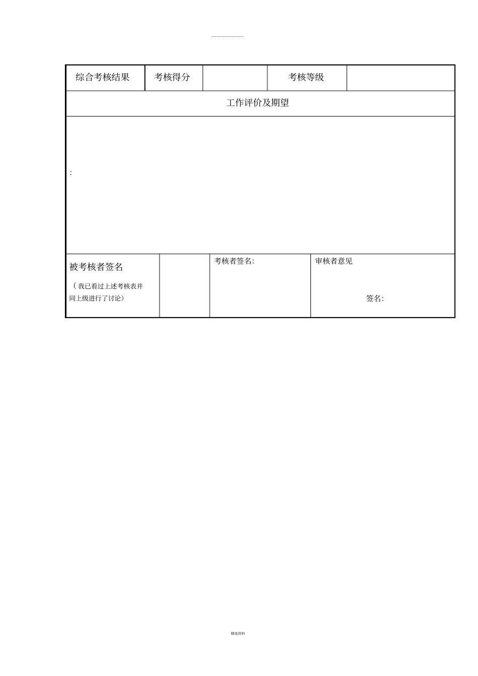 新员工月度绩效目标考核表_第2页