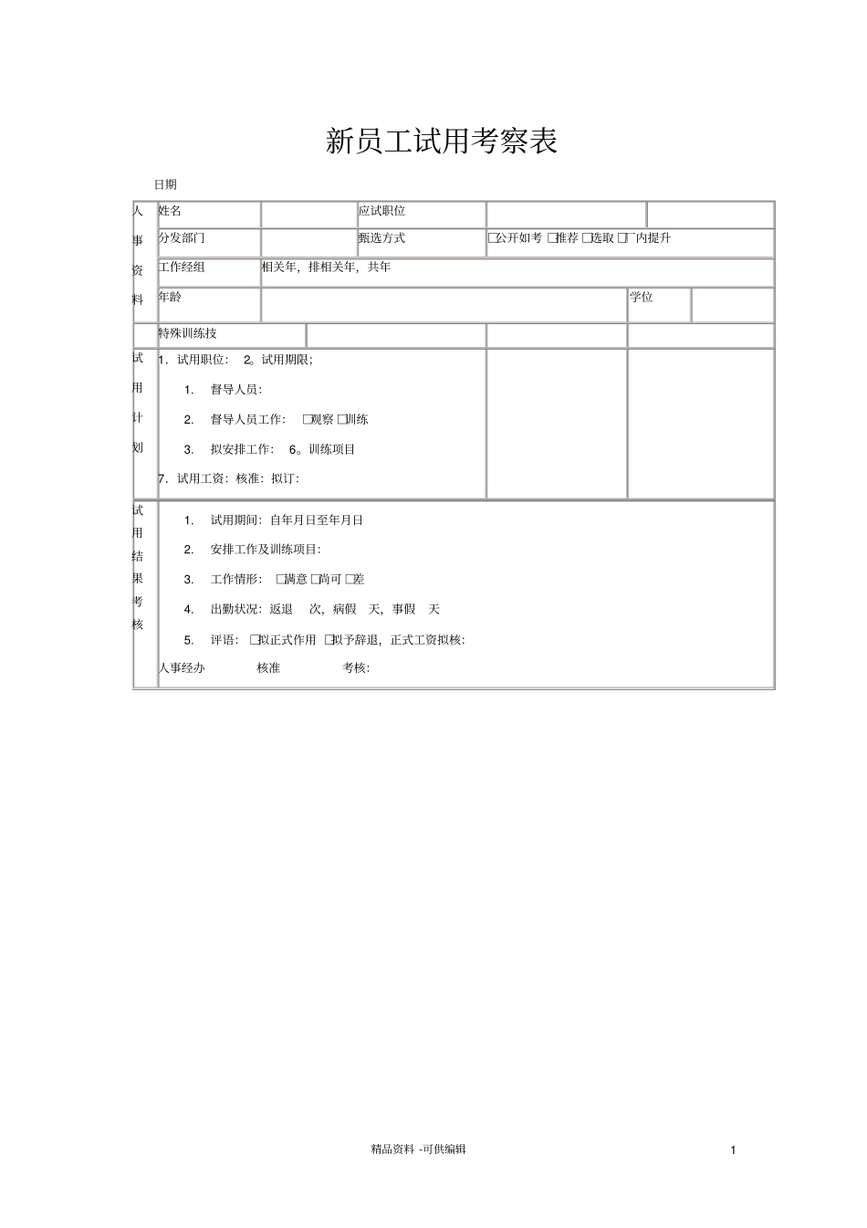 新员工试用考察表_第1页