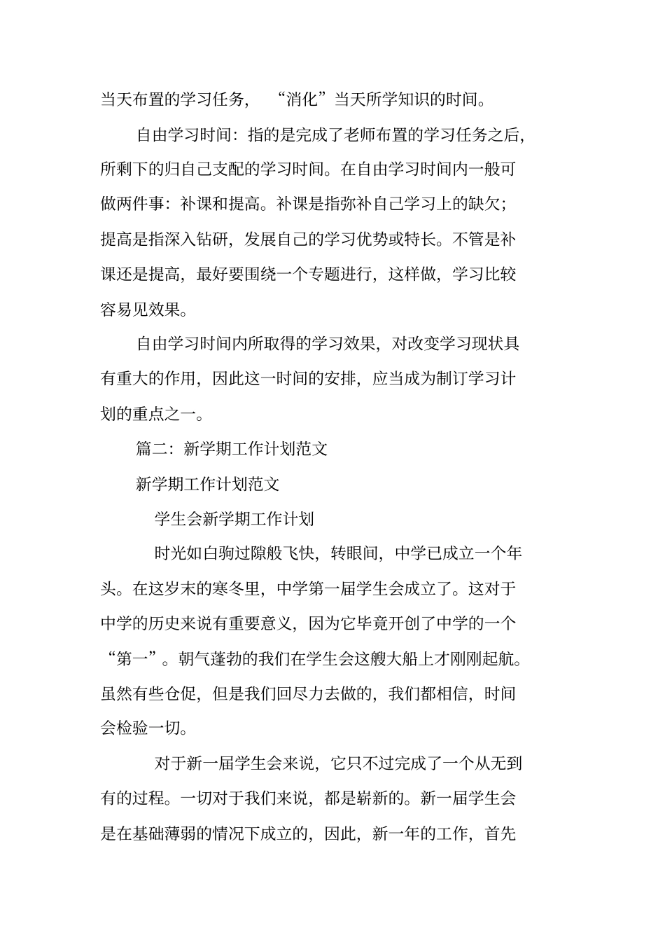 新学期工作计划格式_第3页