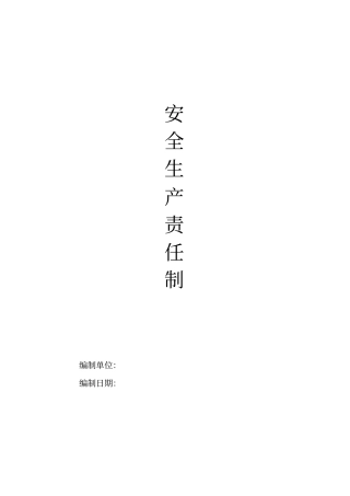新安全生产责任制、文明施工
