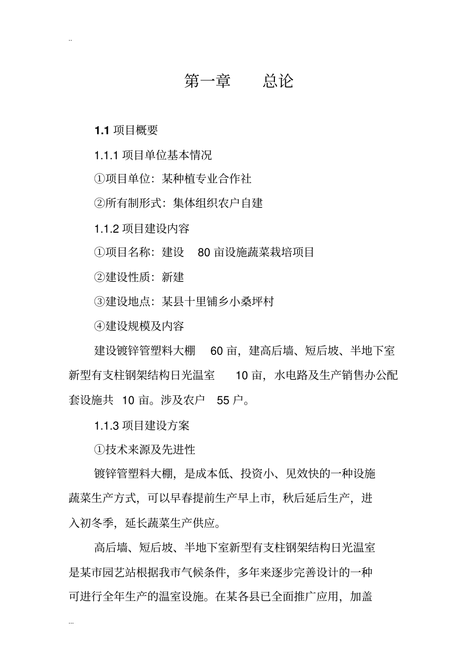 新建80亩设施蔬菜栽培项目可行性研究报告_第2页