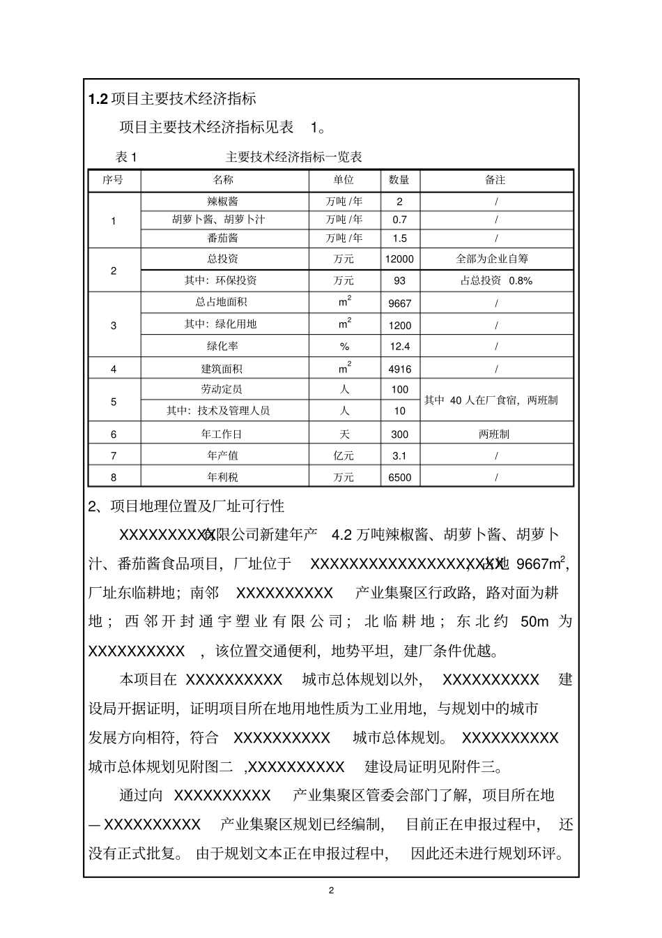 新建年产2万吨辣椒酱胡萝卜酱胡萝卜汁番茄酱食品项目可行性研究报告_第2页
