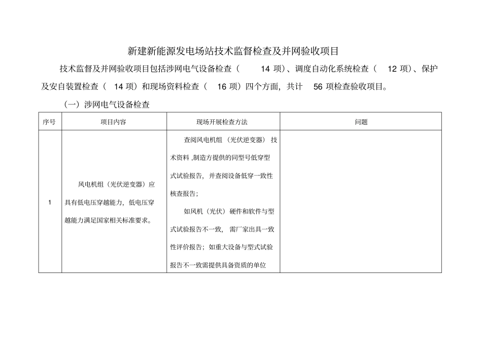 新建新能源发电场站并网验收大纲_第1页