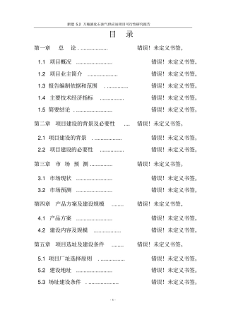 新建液化气站项目可行性研究报告