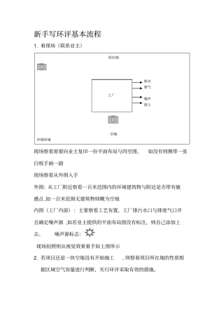 新手写环评基本流程