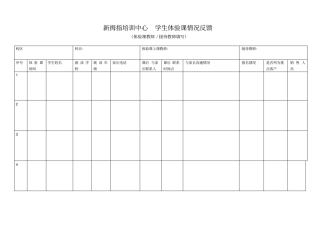 新拇指培训中心学生体验课情况反馈