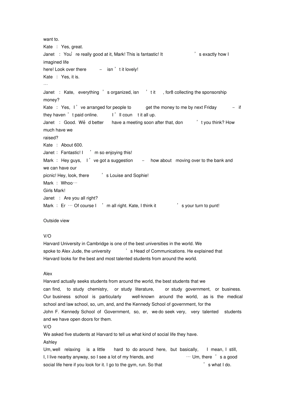 新标准大学英语视听说教程2听力材料文本及答案_第2页
