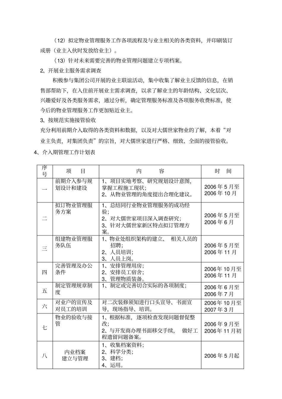 新楼盘物业管理工作计划思路_第2页