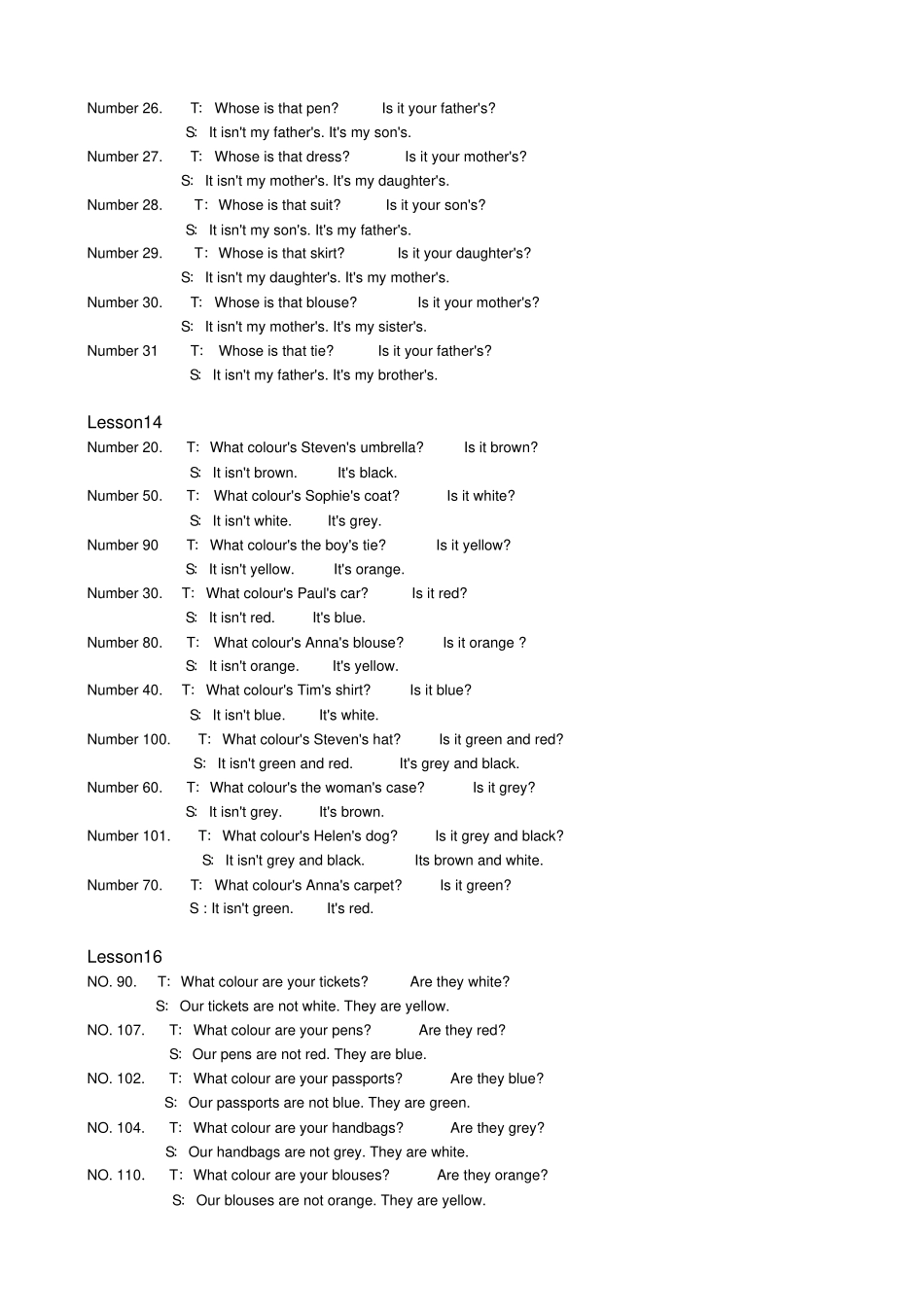 新概念第一册双课听力文本全英文_第3页