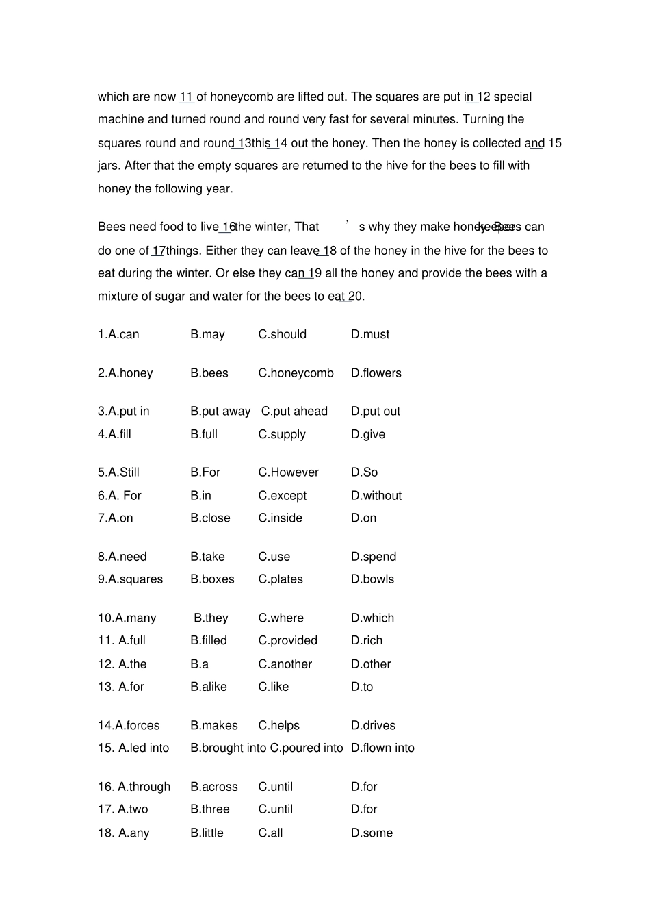 新概念第二册阶段测试x_第3页