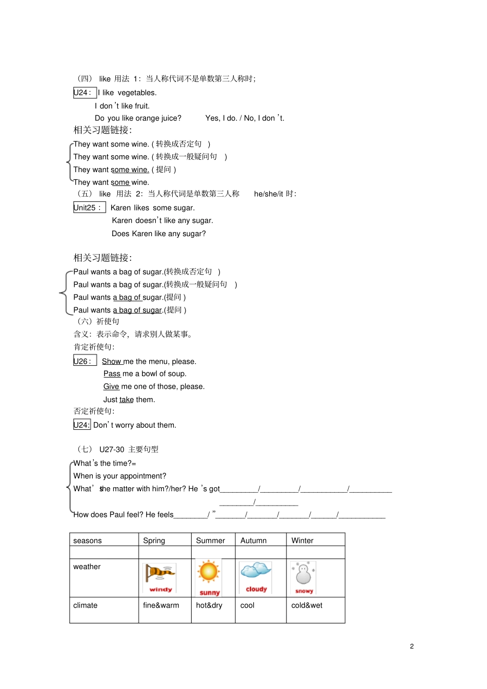 新概念英语1B全册句型总结_第2页