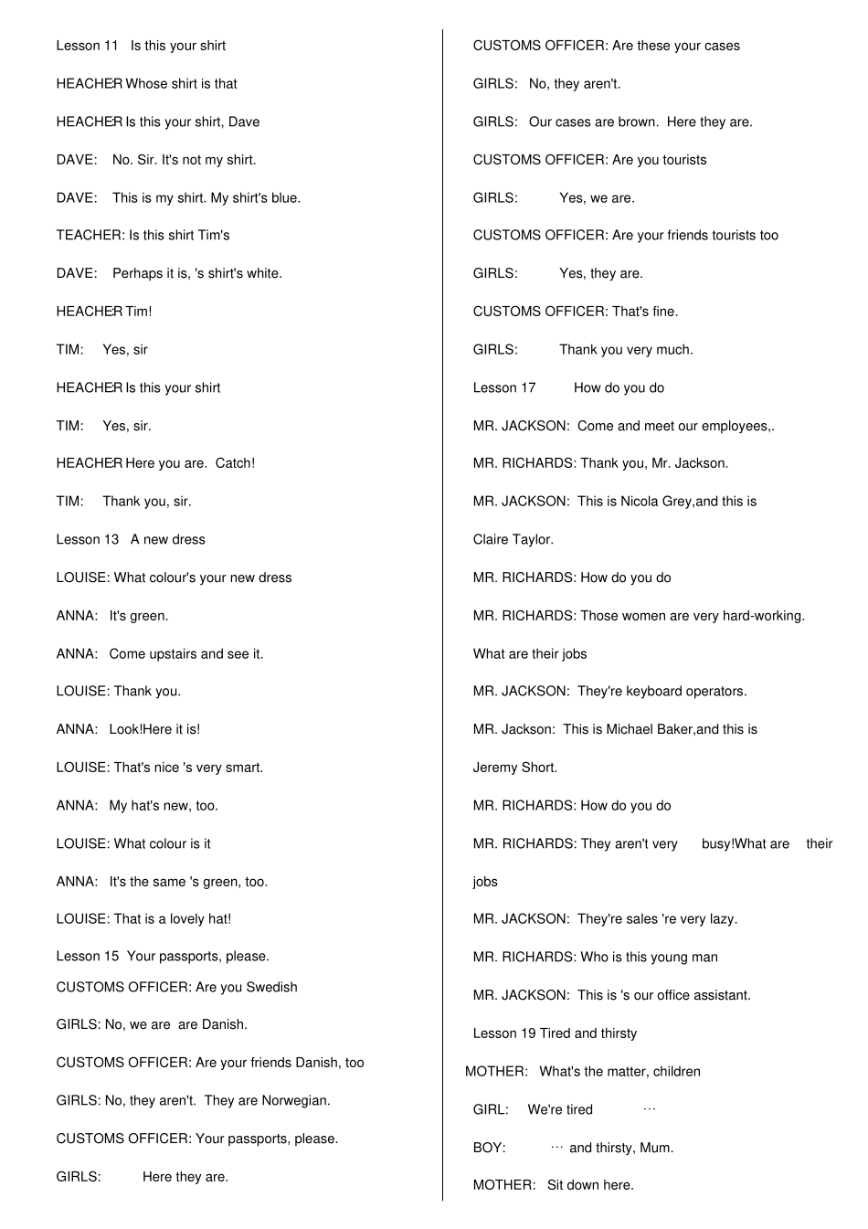 新概念英语第一册课文背诵版_第2页