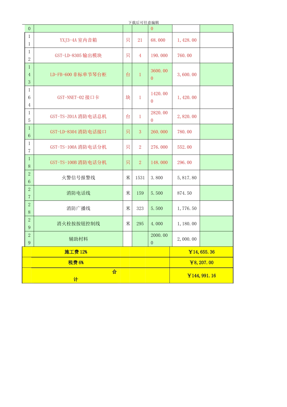 火灾自动报警系统安装施工合同书_第2页