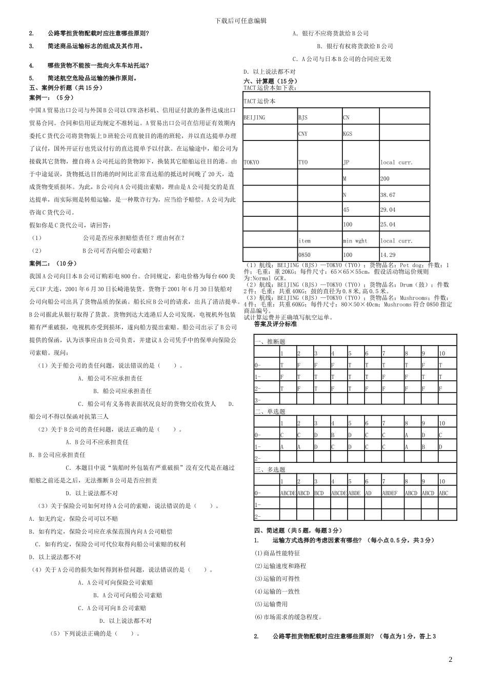 物流运输管理2_第2页