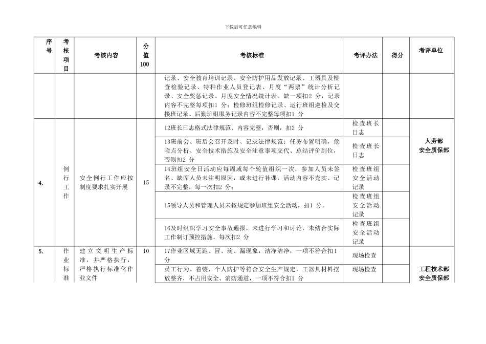 班组安全生产达标考评方案._第3页