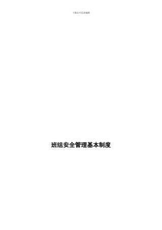 班组安全管理制度Microsoft-Word-文档