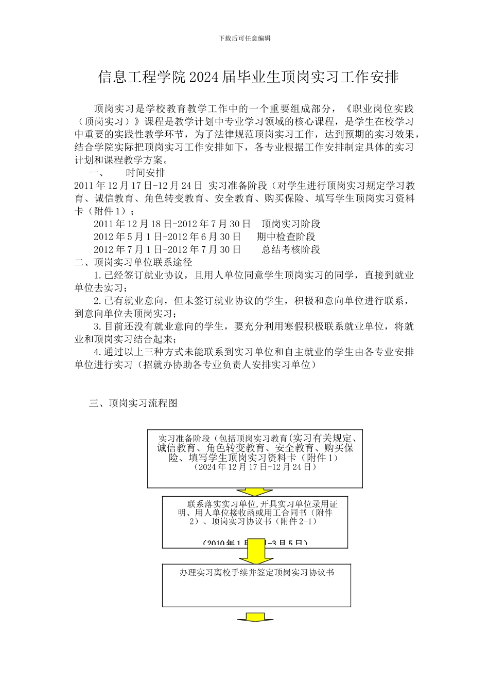 生顶岗实习安排_第1页