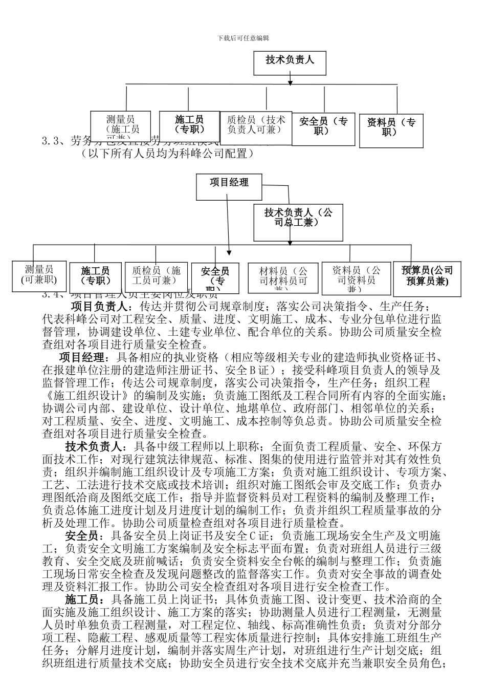 电力安装公司土建分包单位管理制度2024年_第3页