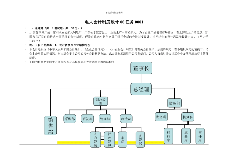 电大会计制度设计06任务001_第1页
