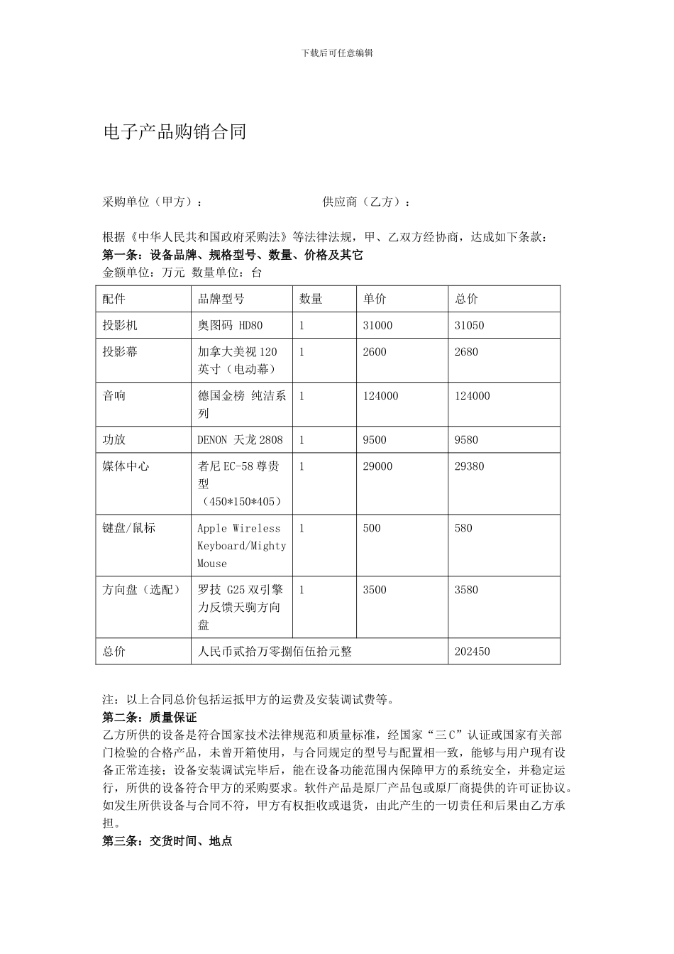 电子购销合同_第1页