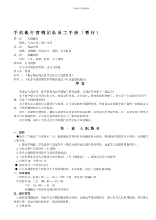 电子银行网点营销人员管理制度