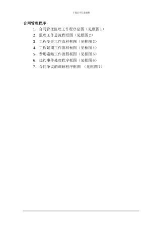 监理合同管理程序