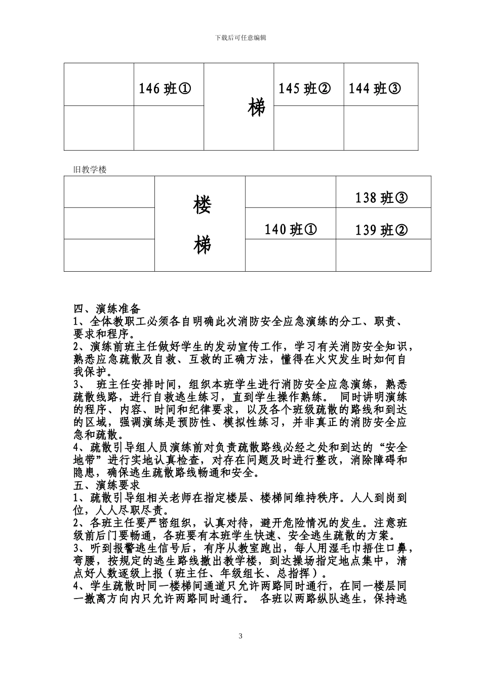 矮寨中学2024年11月消防安全应急疏散演练方案_第3页