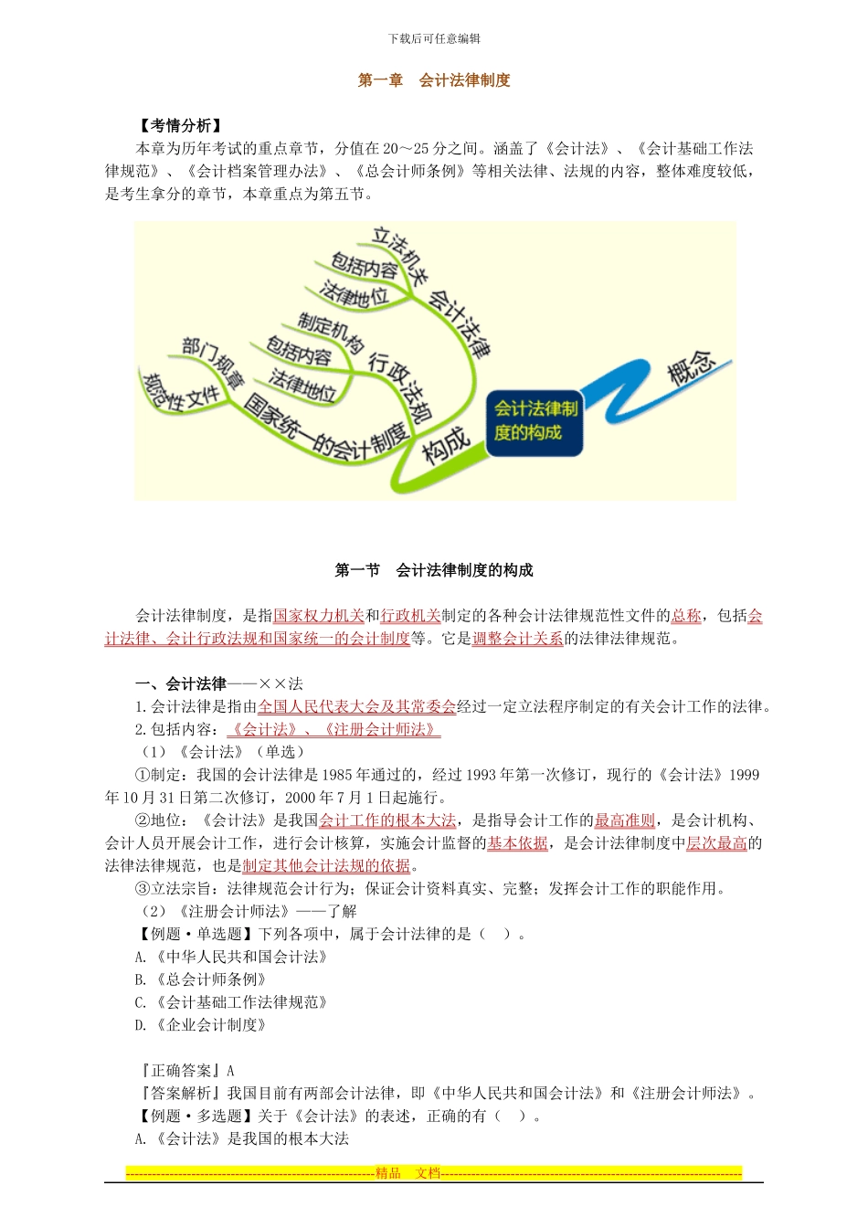 第一章-第一节-会计法律制度的构成_第1页