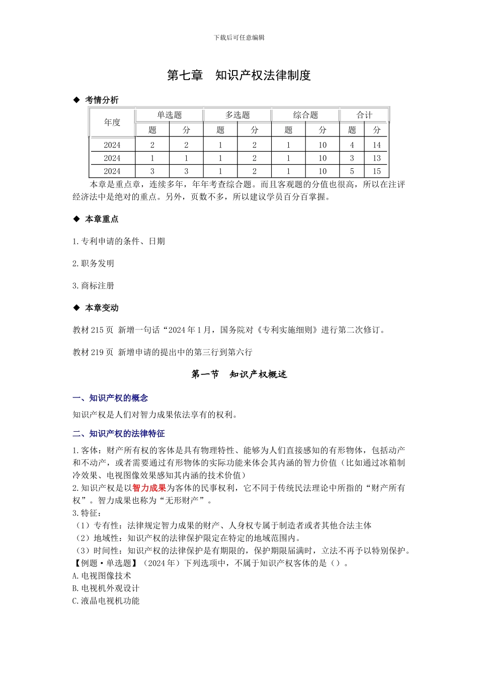 第七章-资产评估-经济法知识产权法律制度_第1页