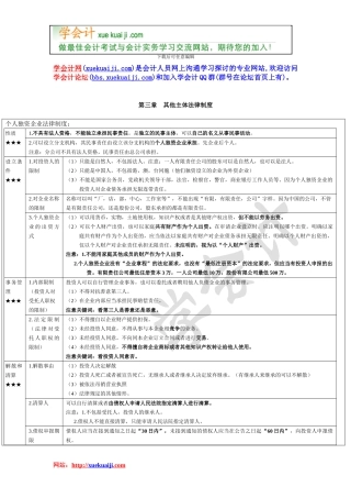 第三章其他主体法律制度