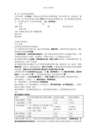 第二章-支付结算法律制度2