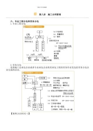 第八讲施工合同管理