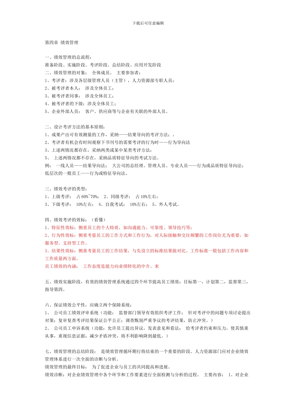 第四章-绩效管理串讲_第1页