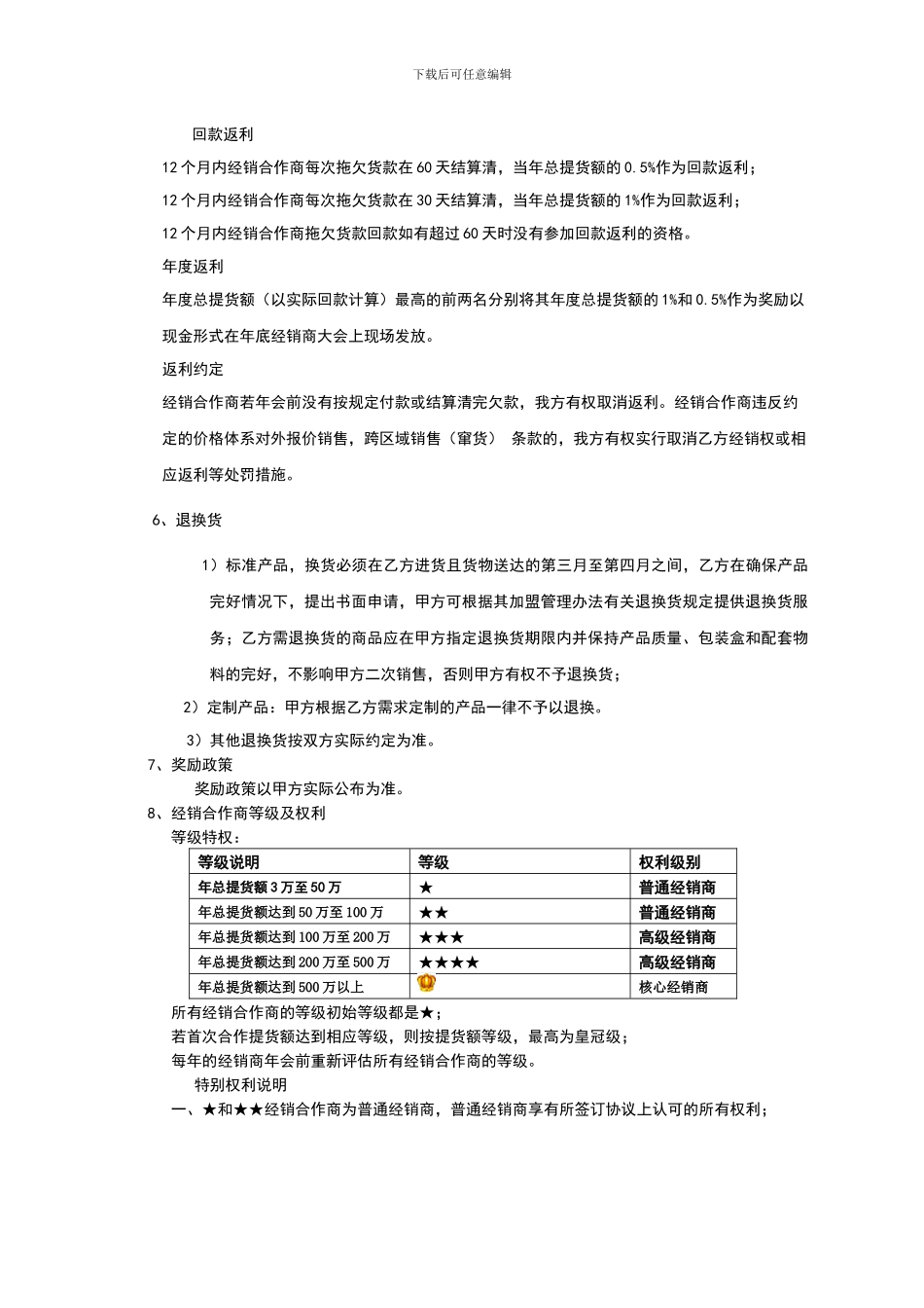 经销商合作协议补充附件初稿_第2页