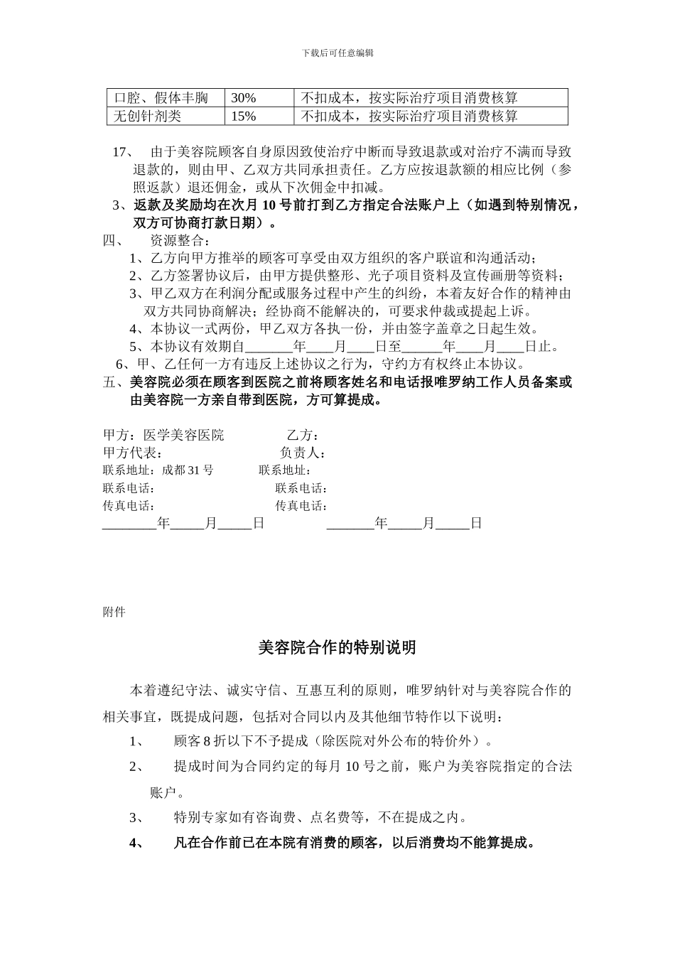 美容院合作合同_第2页