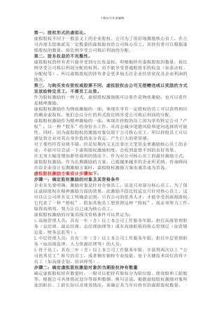 股权激励方案-1