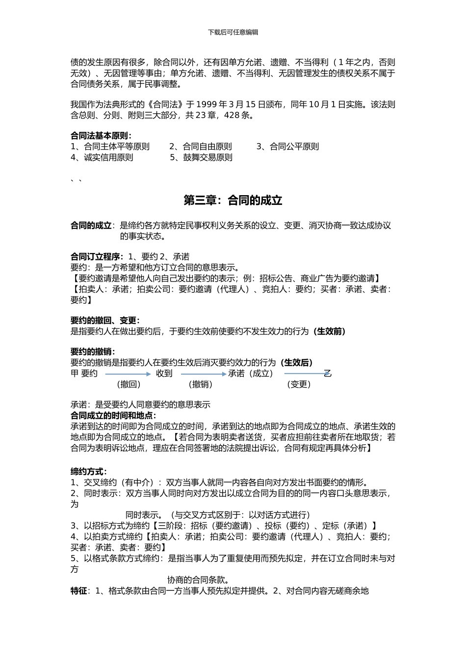 自考合同法复习资料_第2页