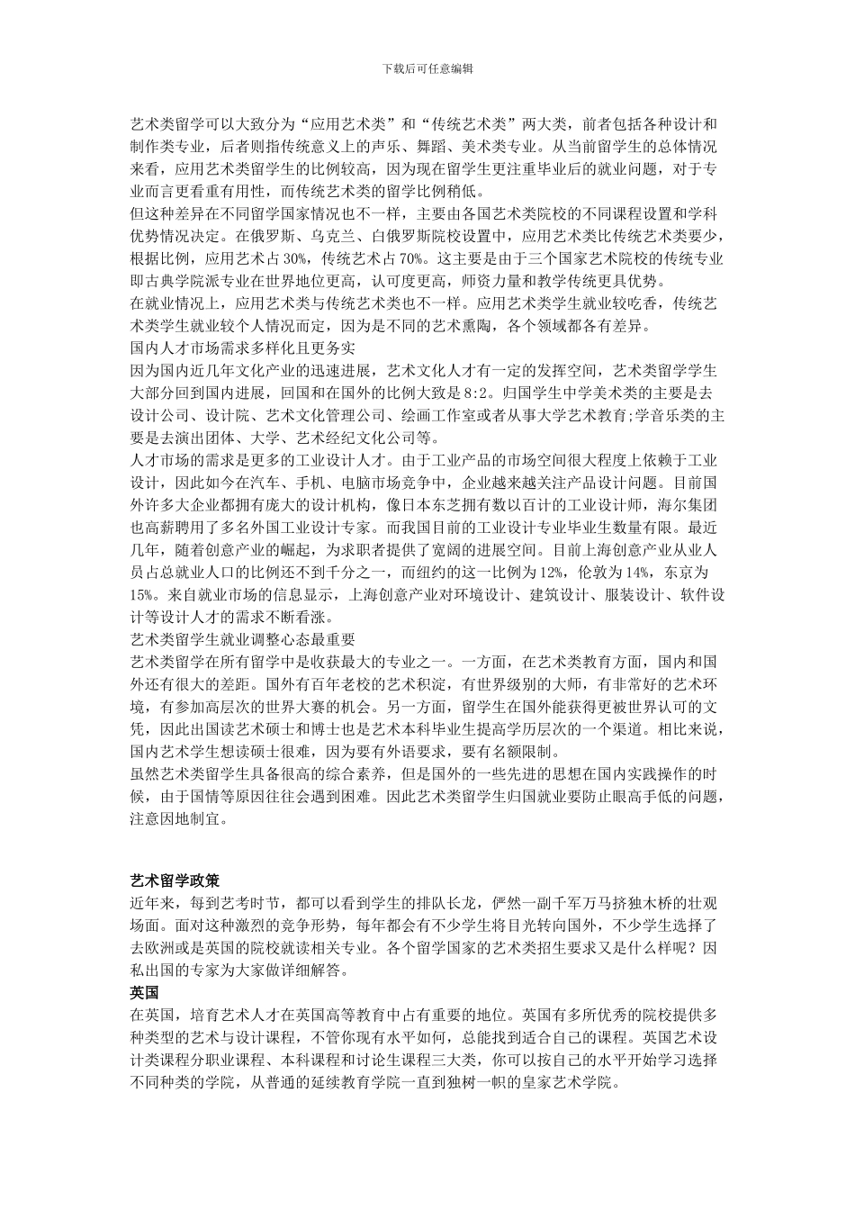 艺术留学——各国优势专业_第2页