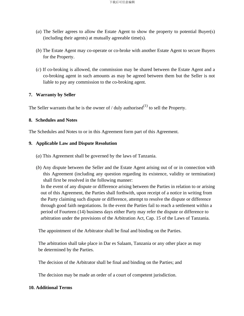 英文版房地产销售代理协议_第3页