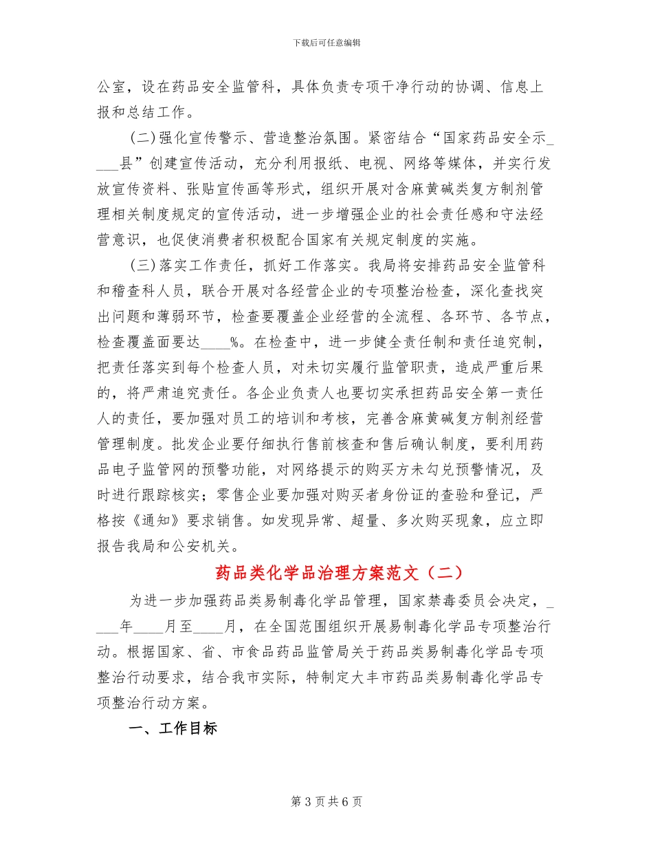 药品类化学品治理方案范文_第3页